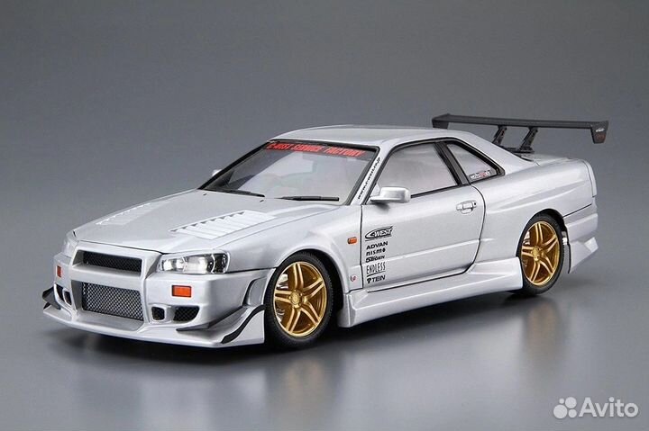 Aoshima 1/24 Nissan Skyline R34 GT-R C-West