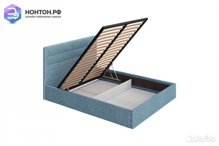 Кровать Диана бирюзовая