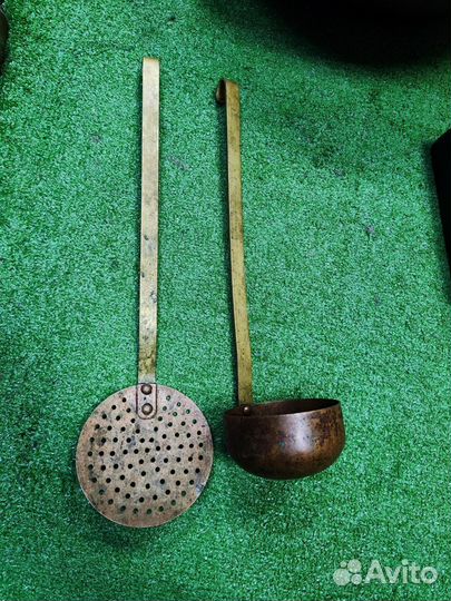 Набор для кухни старинный медный. Европа