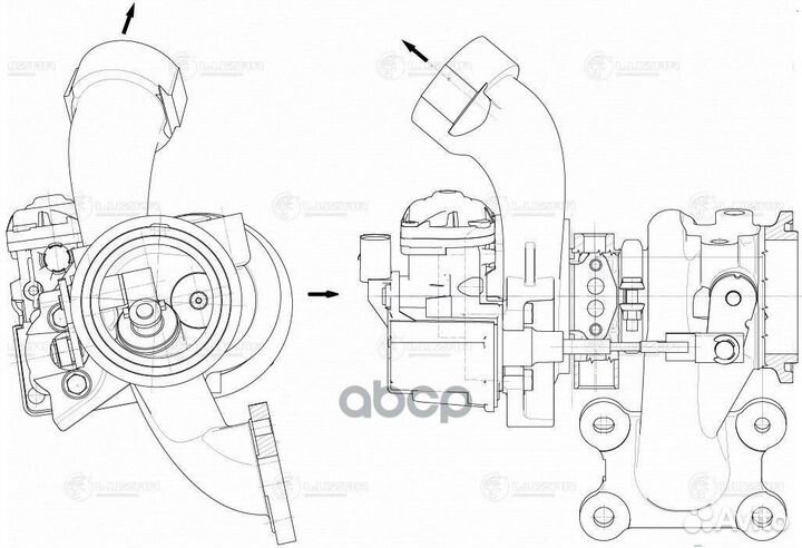 Турбокомпрессор для а/м VW Golf 13/Polo 10- 1