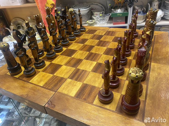 Шахматы СССР 1960х г Ручная работа Целые Идеал