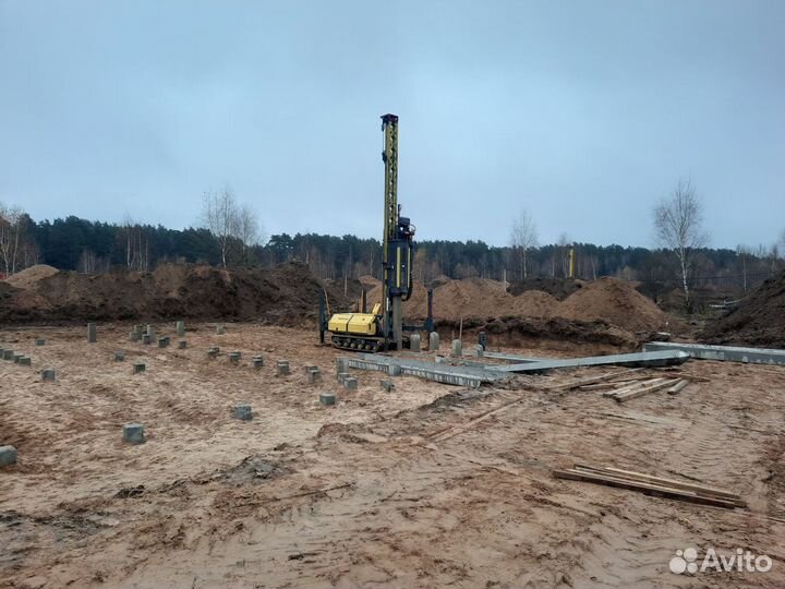 Забивка жб свай. Забивные железобетонные сваи