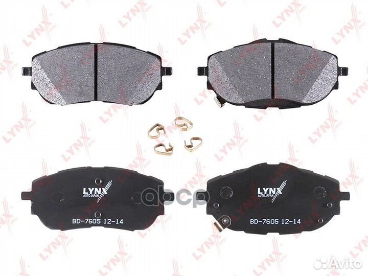Колодки тормозные дисковые BD-7605 lynxauto