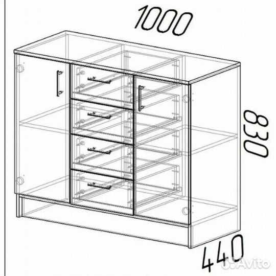 Комод 100 см