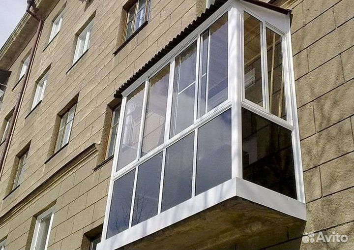 Остекление балконов и лоджий в рассрочку V0452