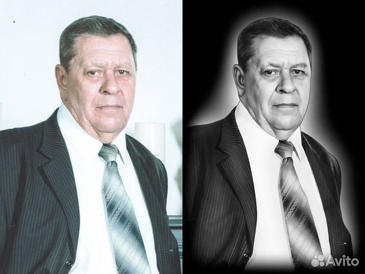 Ретушь фотографий на памятники. Макеты памятников