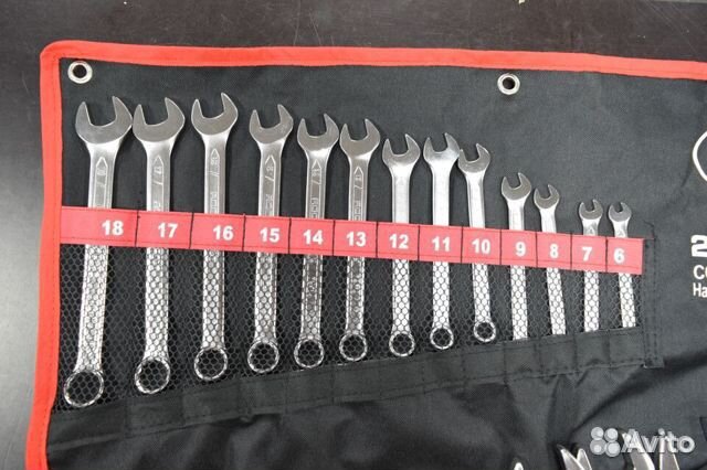 Набор ключей гаечных комбинированных 6-32 мм, 26пр