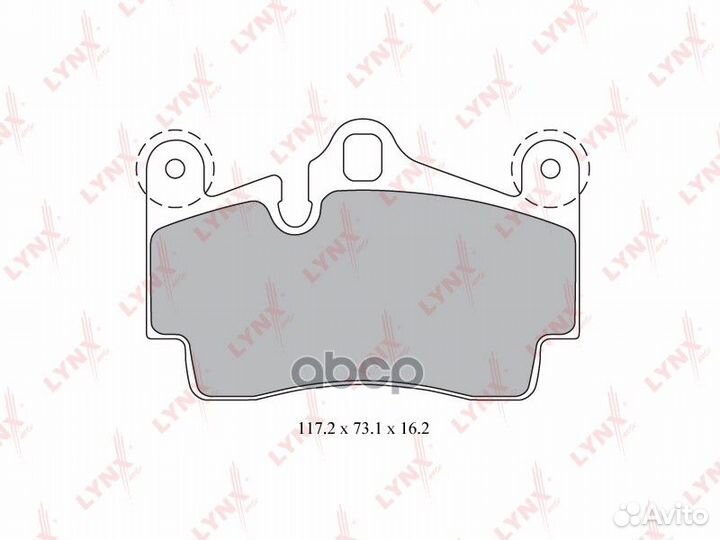 Колодки тормозные дисковые зад BD8007 lynxauto