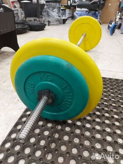 Штанга Barbell цветная 60 KG