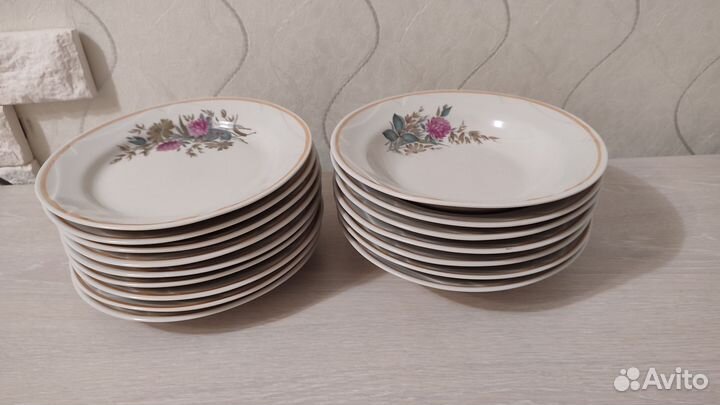 Тарелки. Добрушский фарфоровый завод