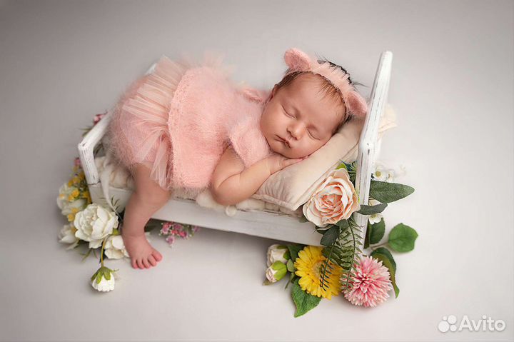 Фотосъёмка новорождённых до 2 месяцев