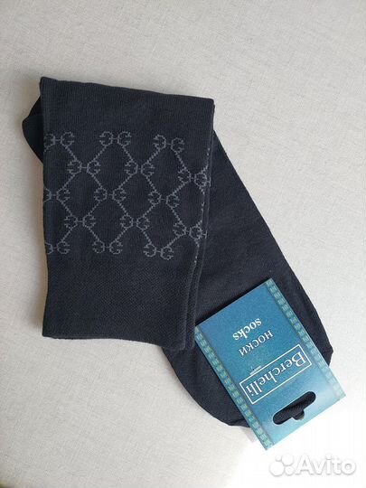 Носки мужские высокие, хлопок, набор 6 пар