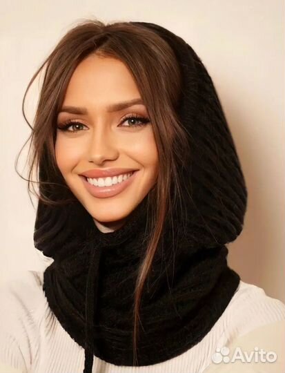 Капор, вязаный капюшон