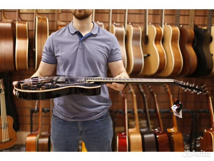 Stagg SVY 533 BK полуакустическая электрогитара, ч