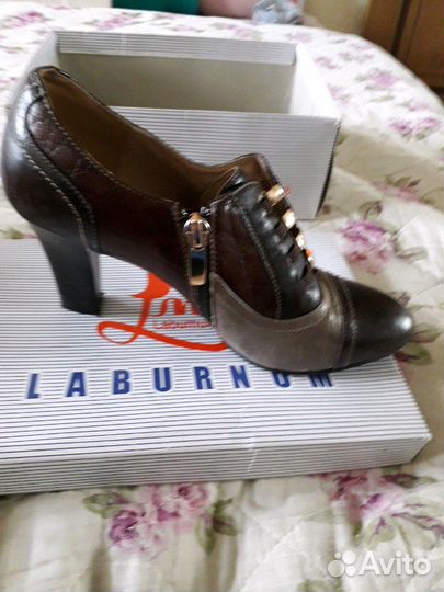 Ботильоны кожаные