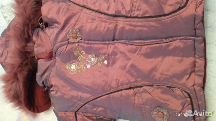 Зимний костюм для девочки 98 новый