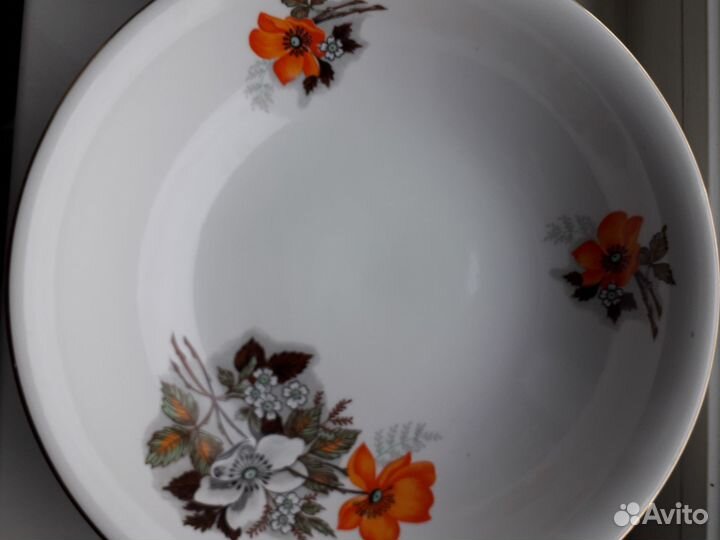 Тарелки Дулевский фарфор СССР большие глубокие