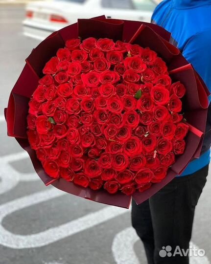 Букеты Красных Роз с Доставкой. Цветы