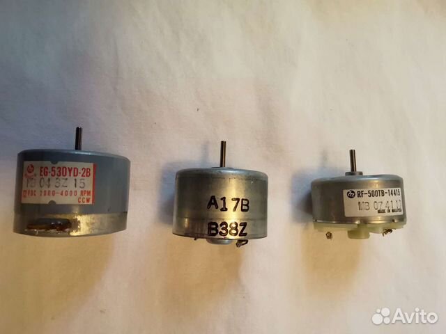 Моторчики для магнитофонов и детских игрушек