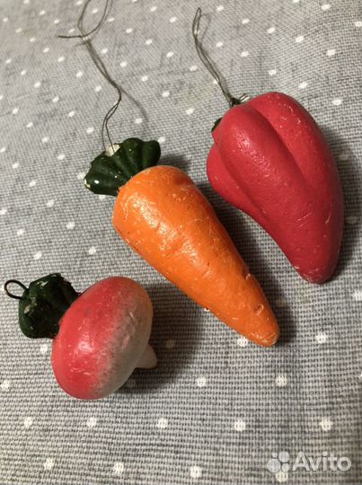 Советские елочные игрушки набор пенопласт