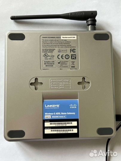 Роутер Cisco Linksys WAG200G Annex-A