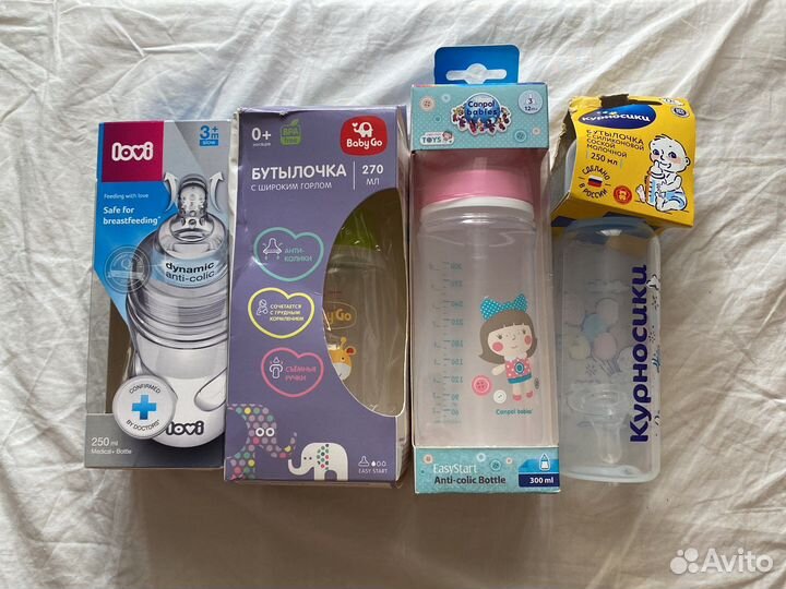 Новые бутылочки: avent, chicco, lovi, baby go