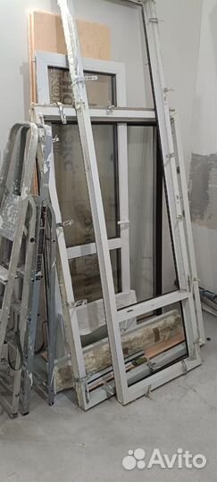 Стеклопакет дверь + окно