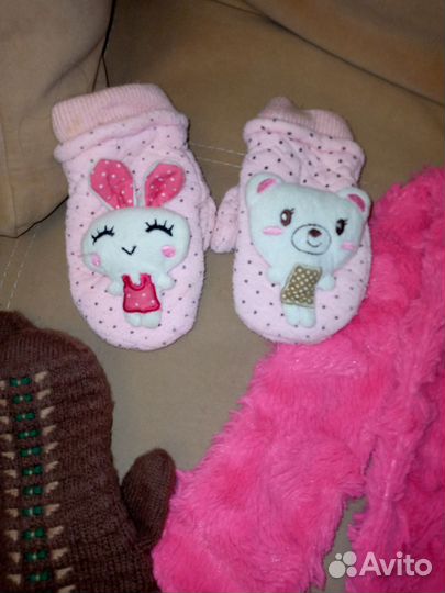 Перчатки шарфы варежки пакетом