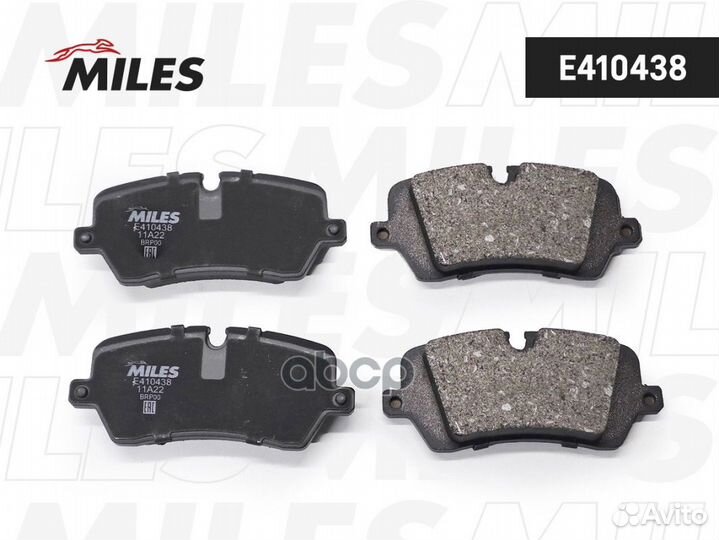 Колодки тормозные дисковые E410438 Miles