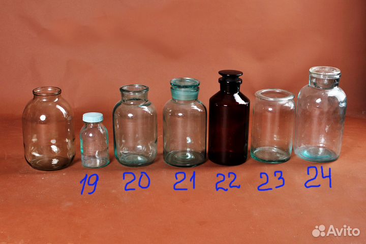 Большие банки и бутыли ретро СССР