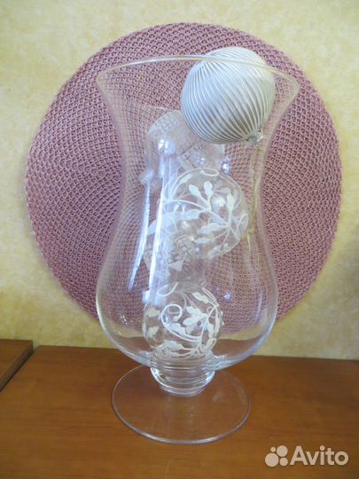 Ваза стеклянная,большая