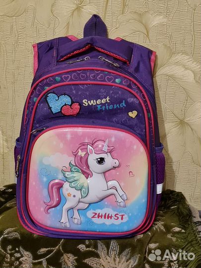 Рюкзак школьный для девочки 1 класс новый