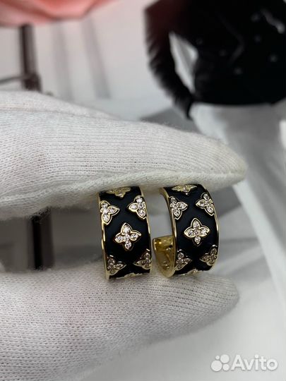 Серьги louis vuitton