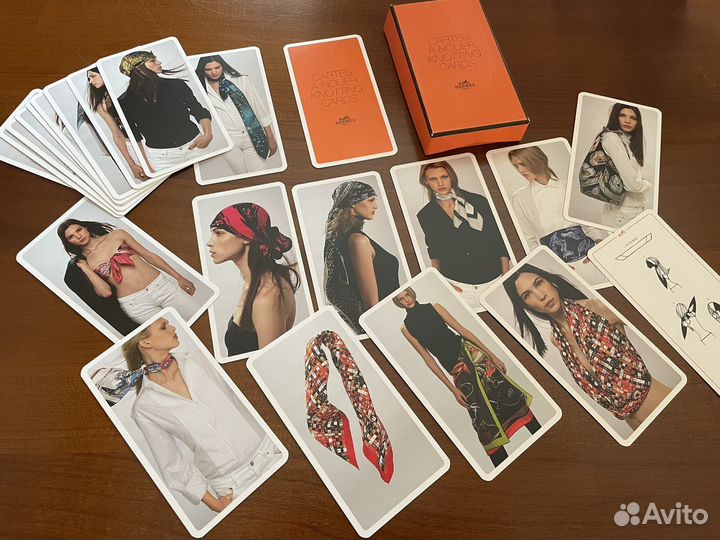 Карточки Hermes Франция+платок Leo Ventoni шелк