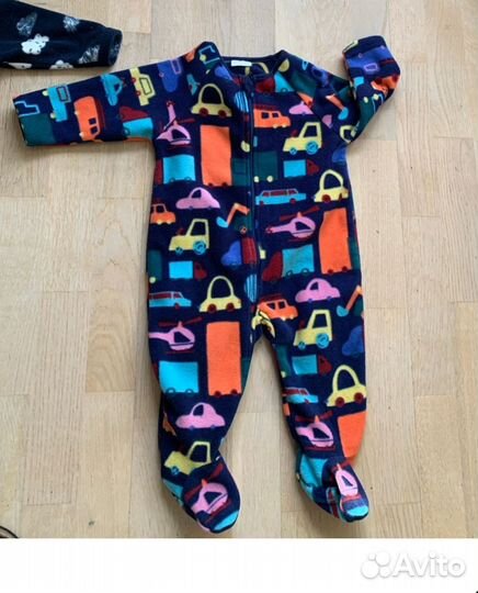 Флисовый комбинезон/ поддёва Next 6-9 мес на молни