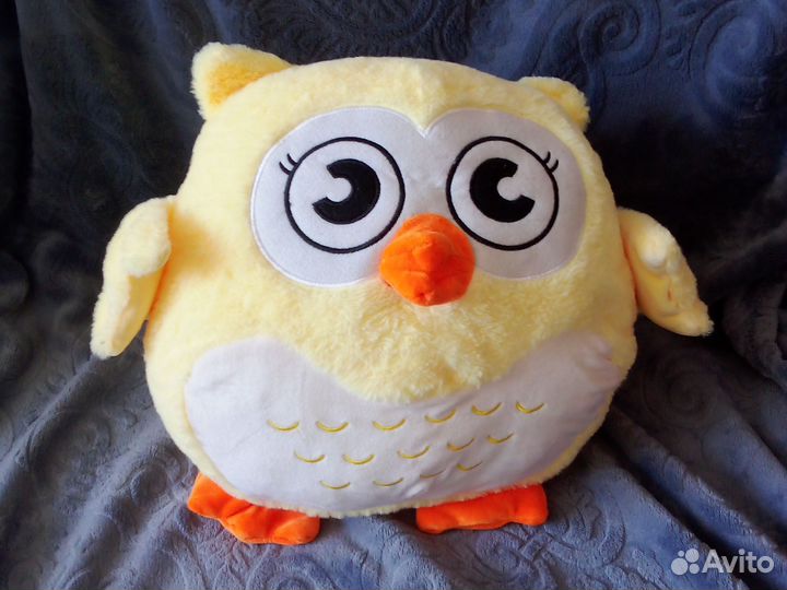 Сова с пледом 3 в 1 игрушка+ подушка+плед