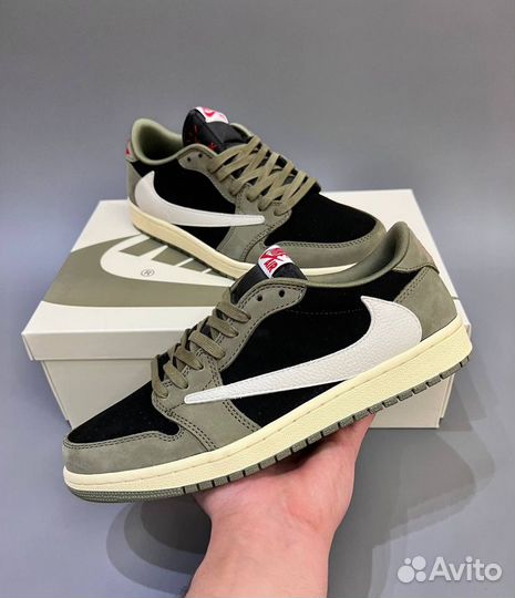 Travis Scott x Nike Air Jordan 1 Low “Black Olive”