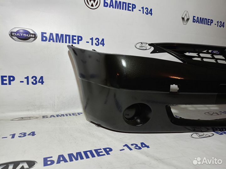 Бампер передний renault logan фаза 1 черный-676