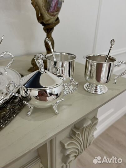 Новый сервиз посеребренный