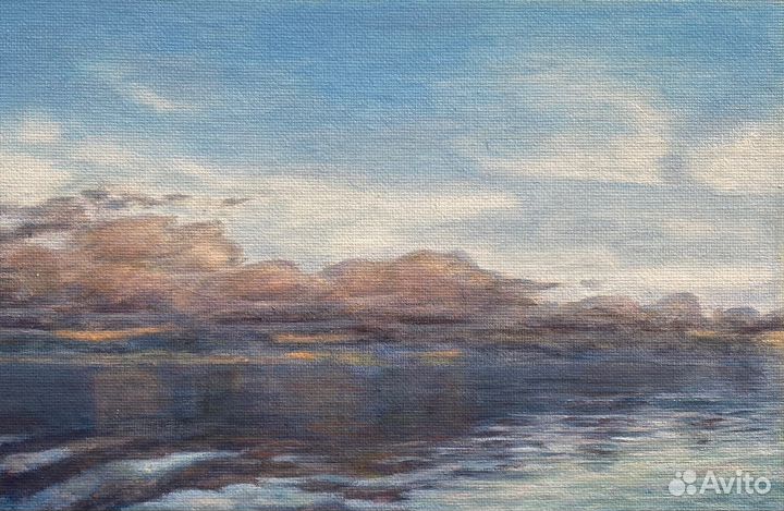 Картина маслом, пейзаж 