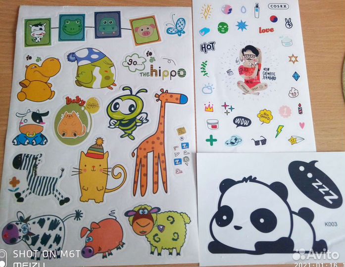 Наклейки разные