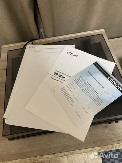 Проигрыватель винила denon dp 300f