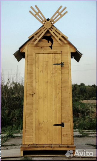 Уличный туалет с декором фчи 786