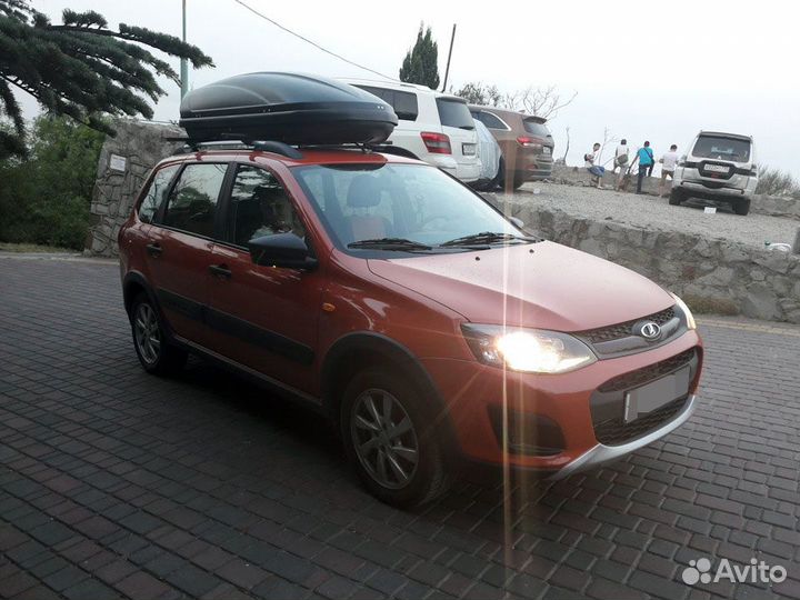 Автобокс на крышу Ветлан 430 л на Dodge Grand Cara