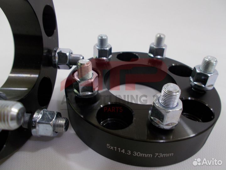 Проставки ступичные 30мм - 5x114 цо 73, M12x1.5