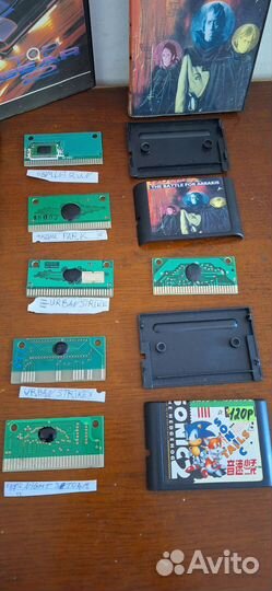 Картриджи, платки 16 бит. Сега