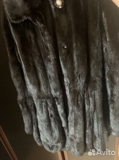 Шуба норковая с капюшоном 44 46
