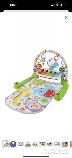 Развивающий коврик с пианино