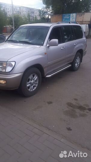 Пороги с листом 76 мм Toyota Land Cruiser 100