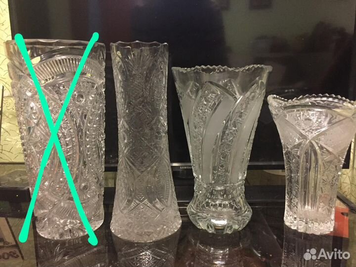 Вазы СССР / графины, Хрусталь